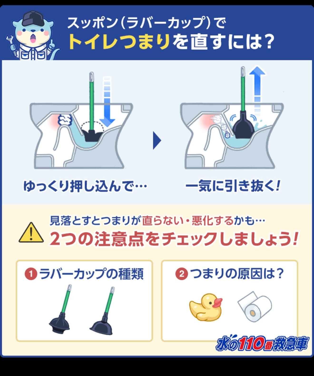 🚨トイレ詰まり、これ絶対NG
