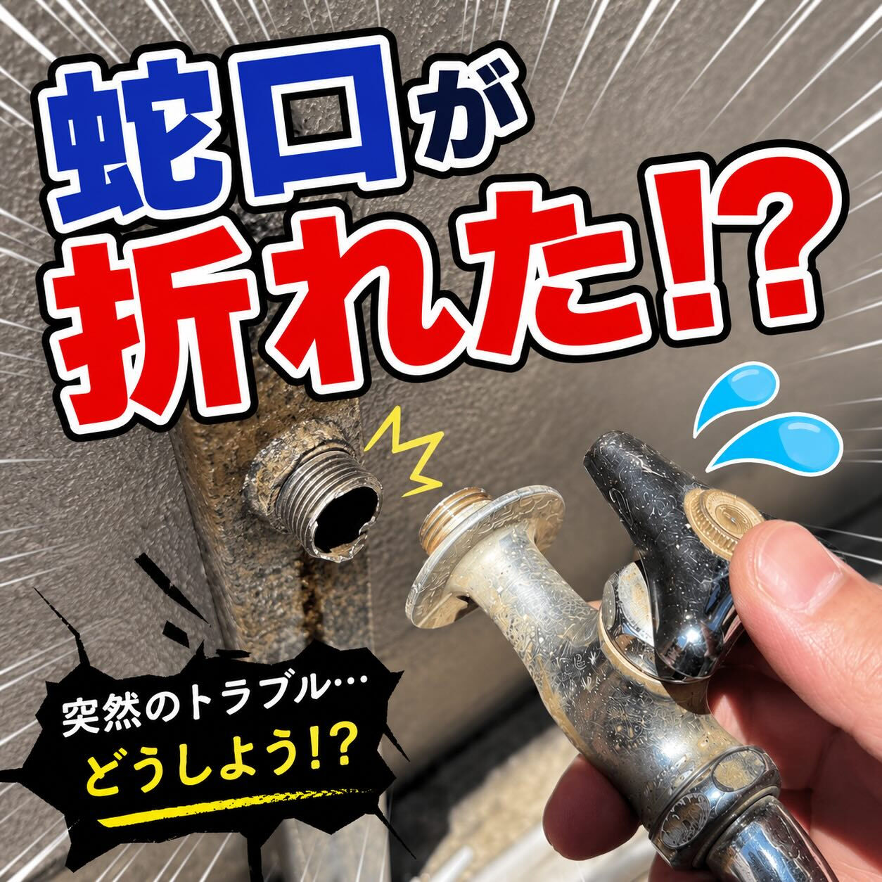 【蛇口が折れた！？😱】
